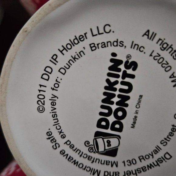 two Dunken donut mugs different graphics no cracks no chips - Picture 6 of 9